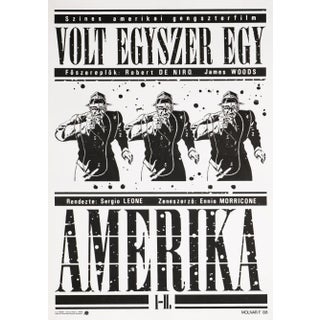"Once Upon a Time in America" Original Vintage Movie Poster, Hungarian, 1988 For Sale