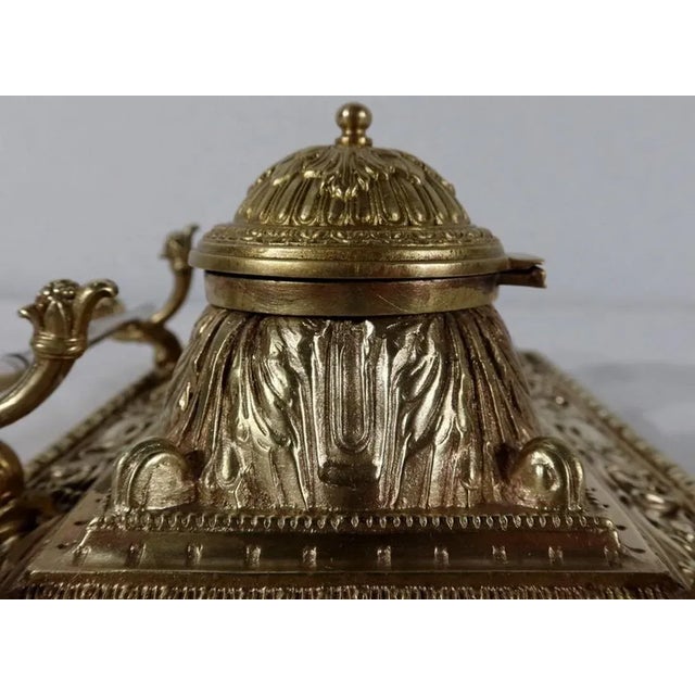 19th Century Golden Bronze Inkwell For Sale - Image 18 of 18