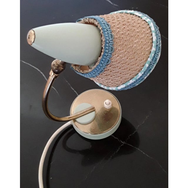 Mid-Century Bedside Lamp with Adjustable Umbrella, 1950s For Sale - Image 4 of 10