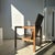 Large armchair in natural wood, upcycled Asian teak. Sold with a pair of cushions. Total height: 98cm; Width: 60cm; Seat...
