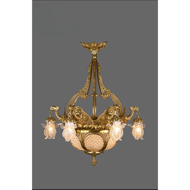 1980 French Louis XVI Bronze Crystal Chandelier – 16 Lights For Sale - Image 15 of 15
