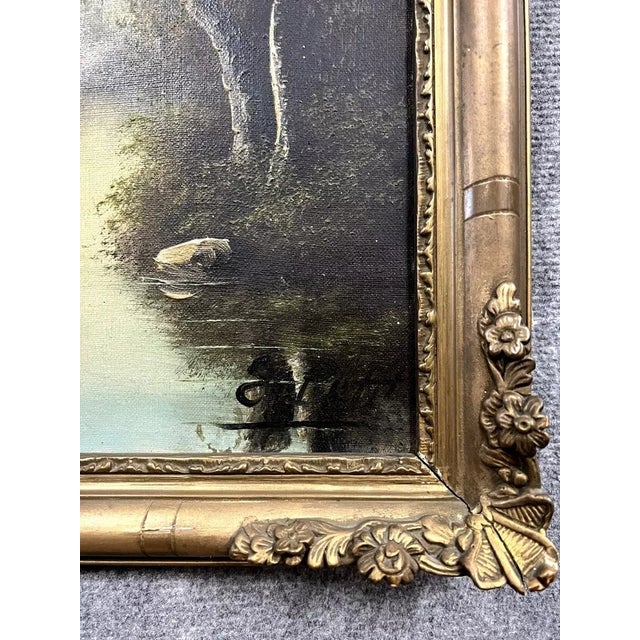 Eugène Petit, Napoleon III Barbizon School Landscape, 1800s, Oil on Canvas, Framed For Sale - Image 3 of 6