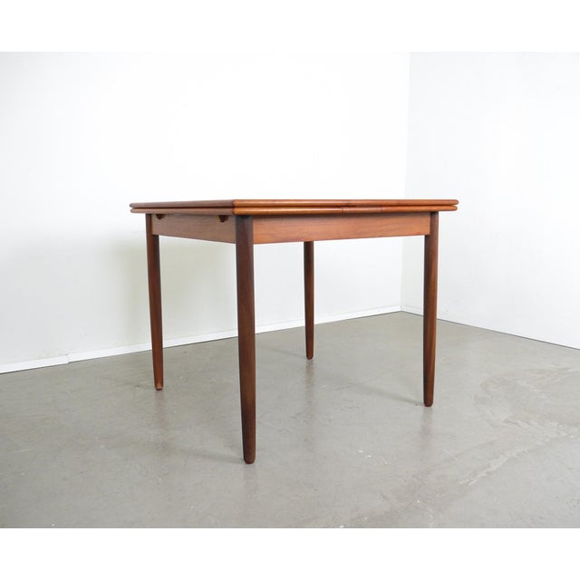 Square Extendable Teak Table by N & R Mobler, Denmark, 1960s For Sale - Image 14 of 18