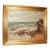 Antique 1800's Original Harmand Seascape Coast Nautical Oil Painting Canvas Art For Sale