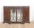 A refined Chippendale Revival mahogany display cabinet of impressive scale and quality, featuring rich figured veneers,...