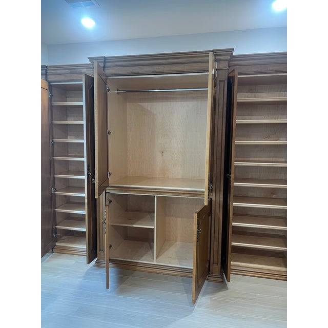 Large Custom Made Wardrobe Unit/Armoire System For Sale - Image 9 of 10