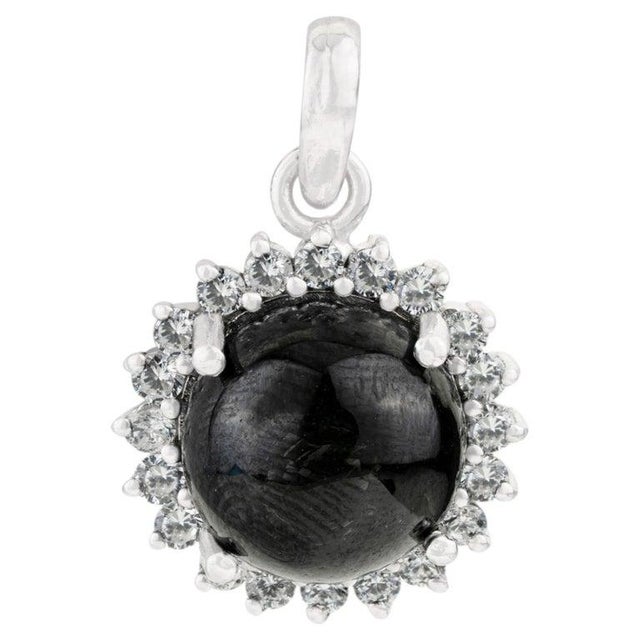 Artisan Crafted 7.91 Ct Black Star Pendant in 925 Silver For Sale - Image 9 of 13