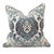 Not Yet Made - Made To Order Kenneth Ludwig Chicago Blue Damask Pillow For Sale - Image 5 of 5