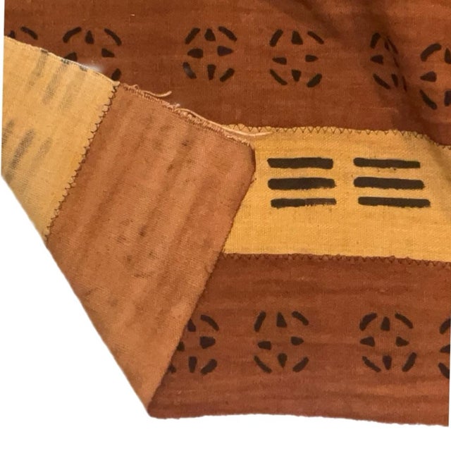 Late 20th Century Bogolan Mali Mud Cloth - Handmade African Textile From West Africa For Sale - Image 5 of 8
