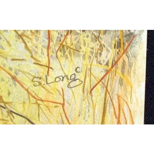 Unframed Original Mixed Media Drawing Hand-signed by the artist Size: 22" x 17" Condition of the Drawing is Excellent/Near...