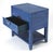 Coastal Amelle 24 in. W Rectangular Raffia 2 Drawer Nightstand with Lower Open Shelf, Blue Raffia For Sale - Image 3 of 6