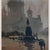 After Boris Alexeyevich Semyonov, Equestrian Monument in the Mist, 1990s, Oil on Canvas, in Good conditions. Designed 1990...