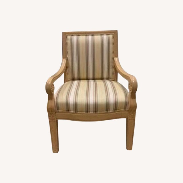 Set of Two Bernhardt Brocade Chairs For Sale In Denver - Image 6 of 8
