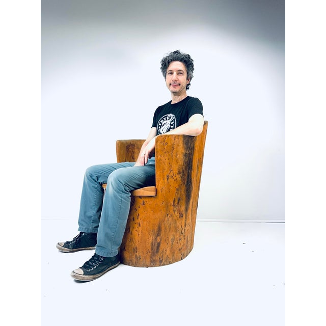 Late 20th Century Kubbestol Pine Chair, Sweden For Sale - Image 11 of 12