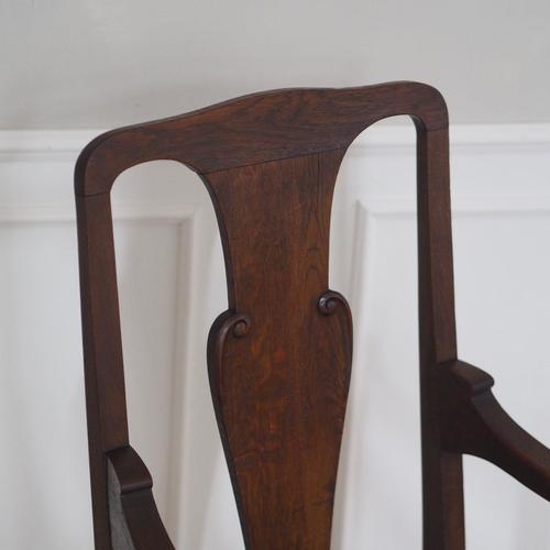 Wood Baroque Style Oak Armchairs, 1900s, Set of 2 For Sale - Image 7 of 16