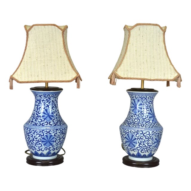 Mid-Century Ceramic Oriental Lamps, Set of 2 For Sale
