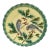 French Majolica Bird & Holly Plate Sarreguemines, Circa 1880 For Sale
