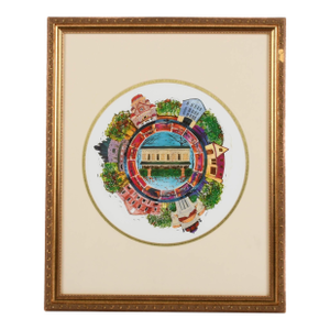 Framed Noland Anderson Historic Synagogue Art Print