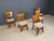 Brown Brutalist Dining Chairs, 1960s, Set of 5 For Sale - Image 8 of 13