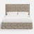Transitional Stoffer Home x Cloth & Company Maura Slipcover Bed in Michigan Bird Toile Sand - California King For Sale - Image 3 of 6