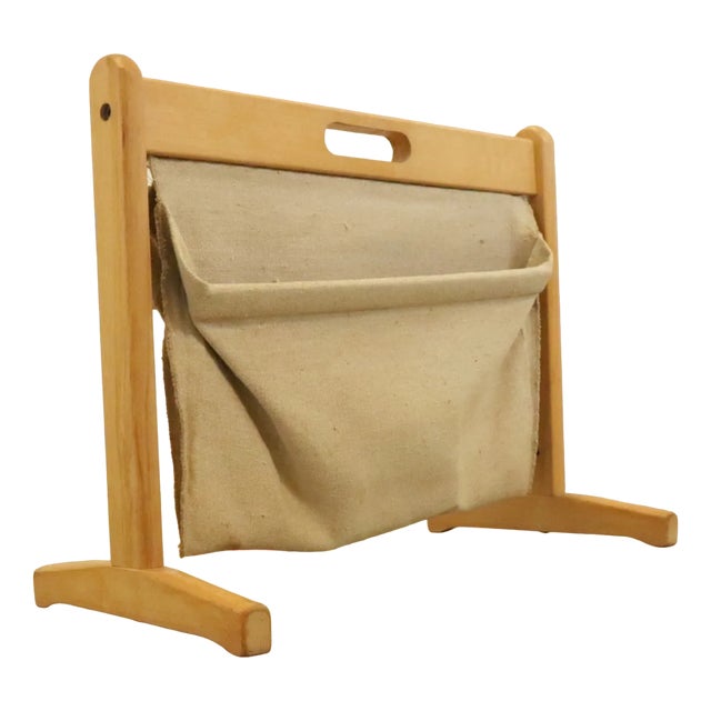 Vintage Furbo Magazine Rack in Oak from BRDR For Sale