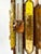 Yellow Pair of Hammered Glass Wrought Iron Sconces by Longobard, Italy, 1970s For Sale - Image 8 of 12