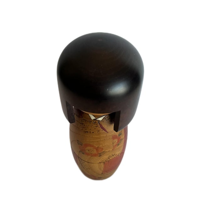 Vintage Sosaku Kokeshi Wood Doll For Sale - Image 9 of 12