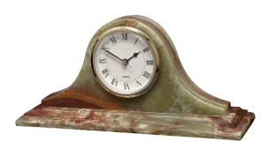 Marbled Green Mantle Clock