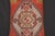 Red Handmade Authentic Turkish Throw Rug Pillw With Red&Green Color -17'' X 36'' For Sale - Image 8 of 15