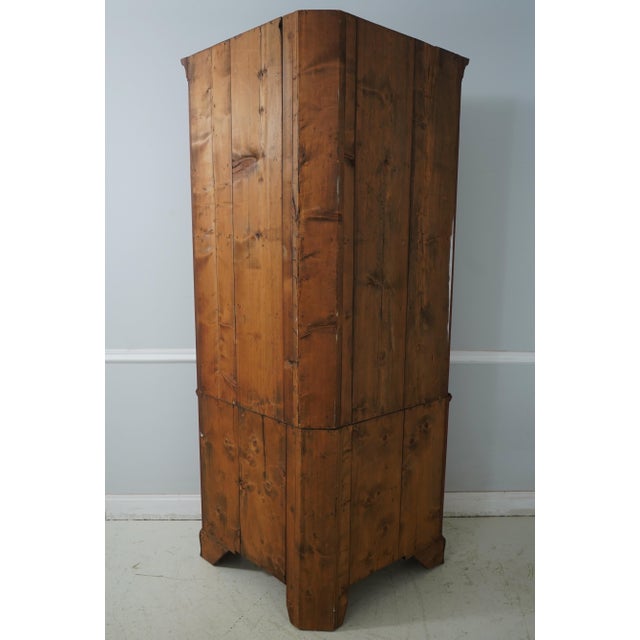 Antique American Cherry Country Chippendale Corner Cabinet For Sale - Image 17 of 17