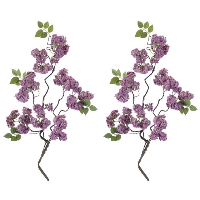 Rustic Floral Twig Branch (Set of 2) For Sale - Image 3 of 3