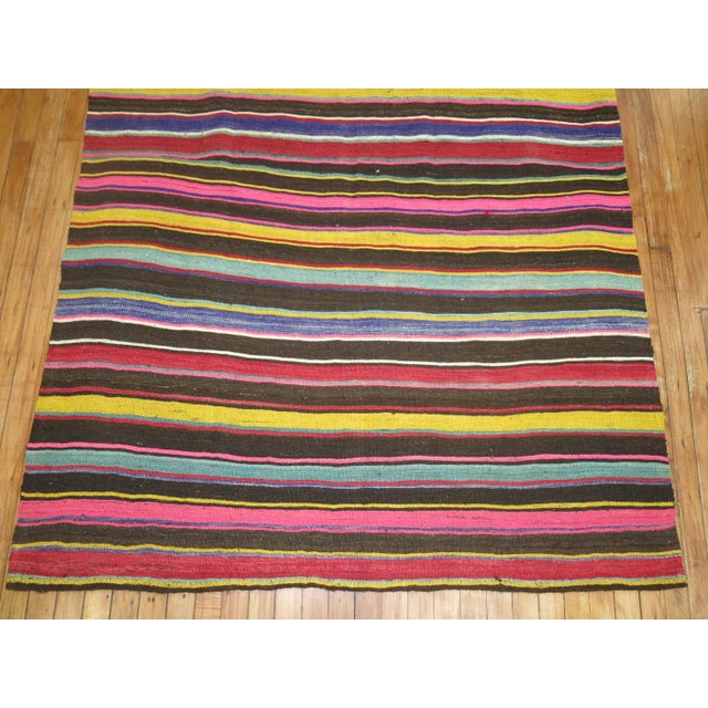 Vintage Turkish Kilim Gallery Runner For Sale In New York - Image 6 of 6