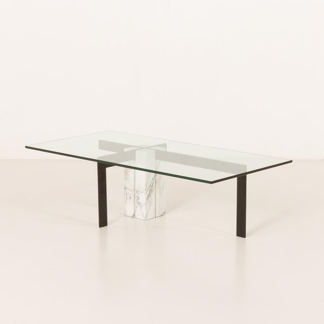Carrara Marble Coffee Table by Hank Kwint for Metaform, 1980s For Sale - Image 15 of 15