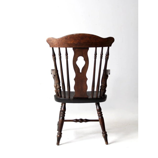 Mid 20th Century Mid-Century Nichols & Stone Wooden Arm Chair For Sale - Image 5 of 12