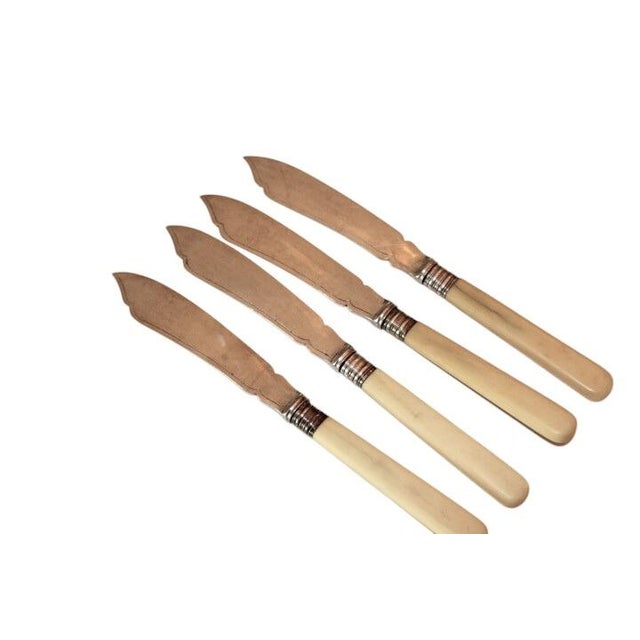 Antique European Fish Knife and Fork Set Service for 4 Mappin & Webb 8 Pieces Made in England For Sale In Orlando - Image 6 of 7