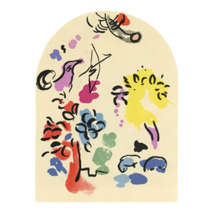 1962 Chagall Sketch for Joseph Lithograph Jerusalem Windows