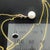 2010s Natural Solitaire Akoya Pearl Diamond Pendant Set 18" 14k YG 8.02 mm Certified For Sale - Image 5 of 6