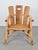 1980s Brutalist Chair Wood Armchair, France, 1980s For Sale - Image 5 of 9