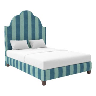 Cascade Bed in Schumacher Bagan, Peacock - Queen For Sale