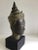 Religious 1960s Cast Bronze Crowned Tibetan Buddha Head on Painted Wood Base For Sale - Image 3 of 9