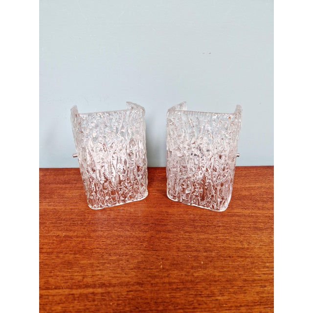 Frosted Glass Wall Lamps by J. T. Kalmar, 1970s, Set of 2 For Sale - Image 11 of 14