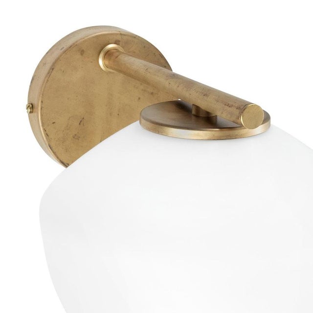 DK Wall Lamp in Brass & Glass by Henrik Tengler for Konsthantverk For Sale - Image 4 of 5