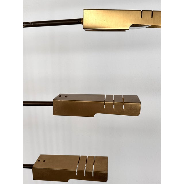Italian Travertine and Brass Floor Lamp by Goffredo Reggiani, 1960s For Sale - Image 12 of 18