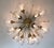 Metal 21st Century Mezzo Satin Brass Clear Murano Flush Mount by Fabio LTD For Sale - Image 7 of 7