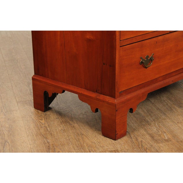 Brown Antique American Chippendale Period Maple Chest of Drawers For Sale - Image 8 of 12