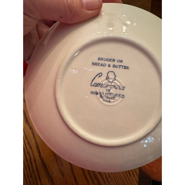 Vintage Cameoware by Harker Pottery Blue Bread Plates & Dessert Bowls - 63 pcs For Sale In Louisville - Image 6 of 11