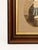 Late 19th Century Walnut & Ebonized Portrait Frame With Hand-Colored Oval Girl Image For Sale - Image 9 of 11