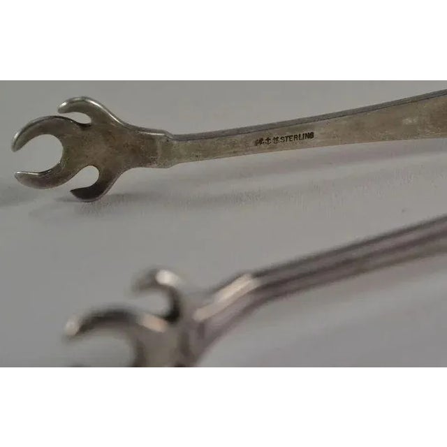 Gorham Gorham Sterling Silver Old French Sugar Tongs For Sale - Image 4 of 7