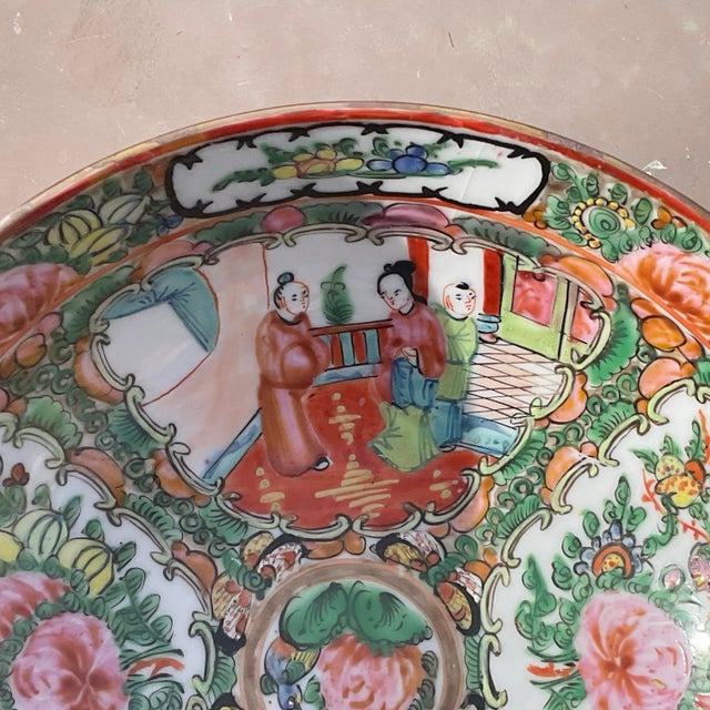 Rose Medallion 8 1/8” x 3 1/2”H Bowl marked made in China that dates it to 1919, which makes it over 100 years old.It is...