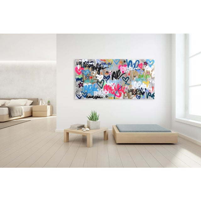 Urban Street Art Playful Graffiti Painting "Love Seeker" Original Artwork by Amber Goldhammer For Sale - Image 9 of 11